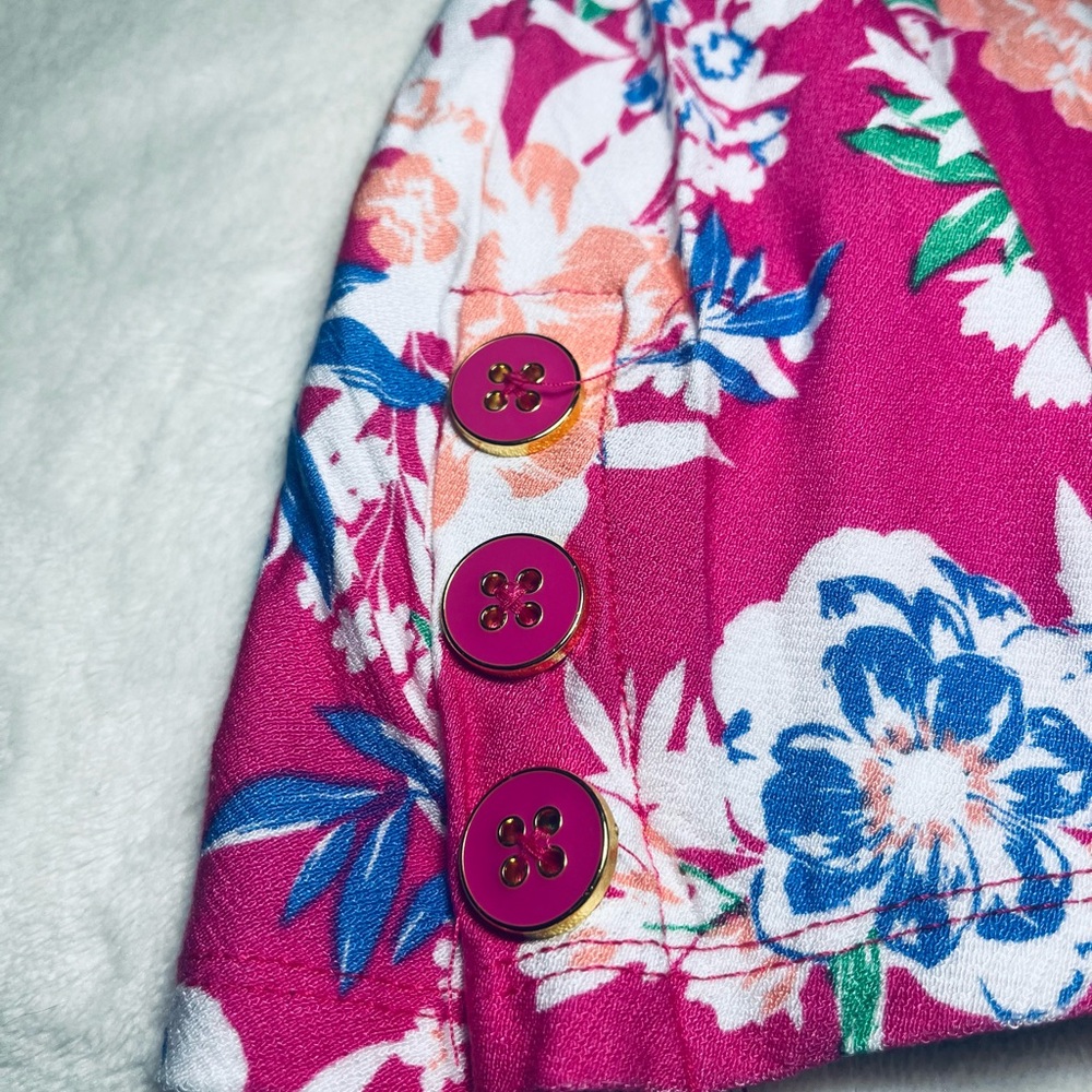 Kim Rogers Pink Relaxed Short Sleeve Blouse - Picture 5 of 8